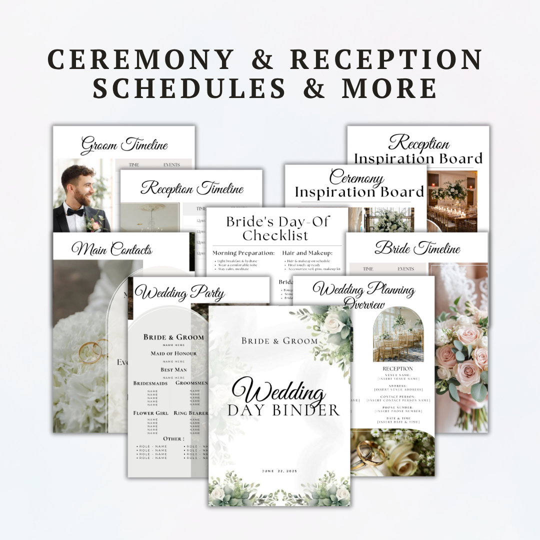 The Ultimate Wedding Day Binder